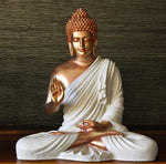 Buddha Statue 15 inch (White Copper)