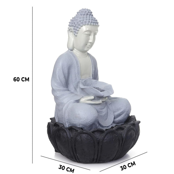 Buddha Fountain 2 Feet (Grey)