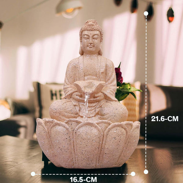 Buddha Fountain 1.2 Feet (Beige)