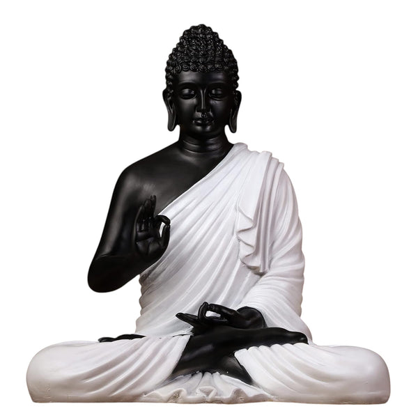 Buddha Statue Big Size 2 Feet (Black White)