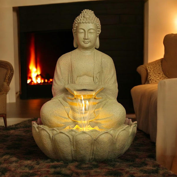 Kamal Buddha Fountain 3 Feet (Beige)