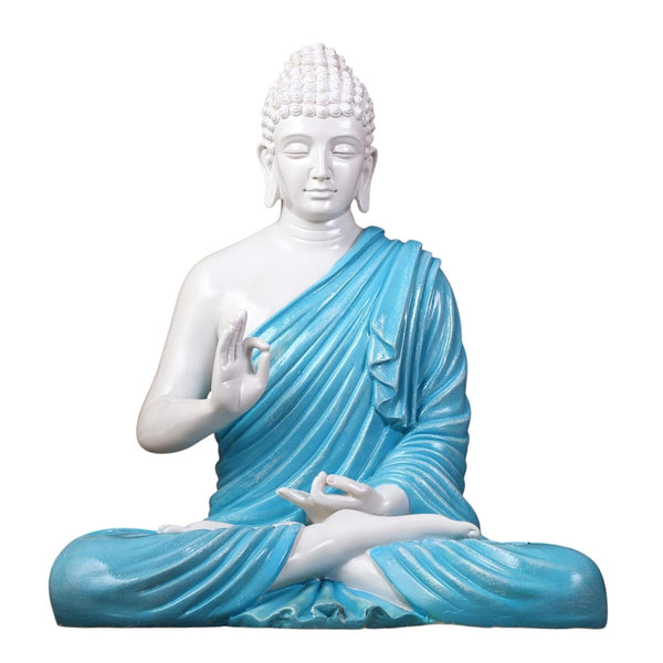 Buddha Statue Big Size 2 Feet (Sky Blue)