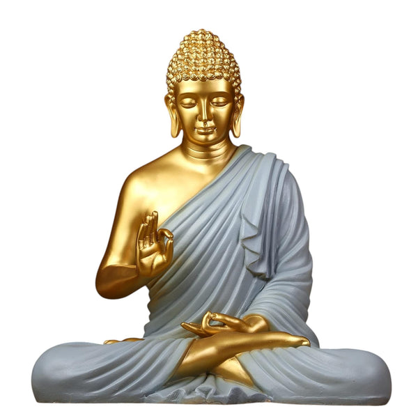 Buddha Statue Big Size 2 Feet (Grey Gold)