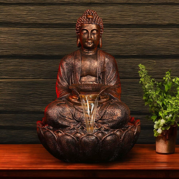 Kamal Buddha Fountain 3 Feet (Copper)