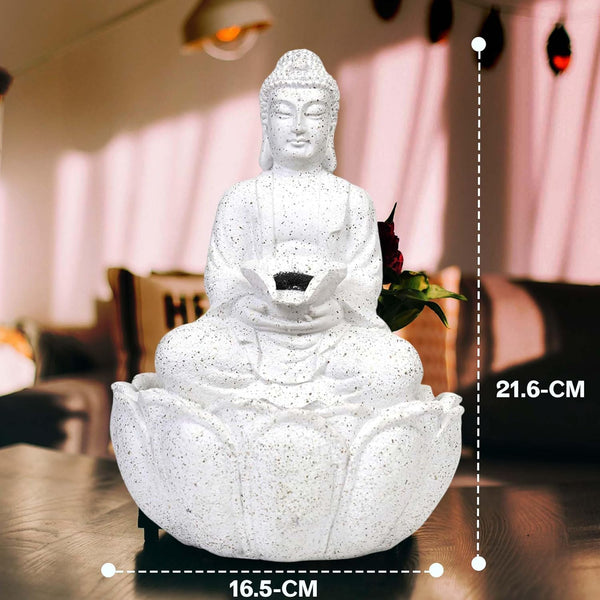 Buddha Fountain 1.2 Feet (White)