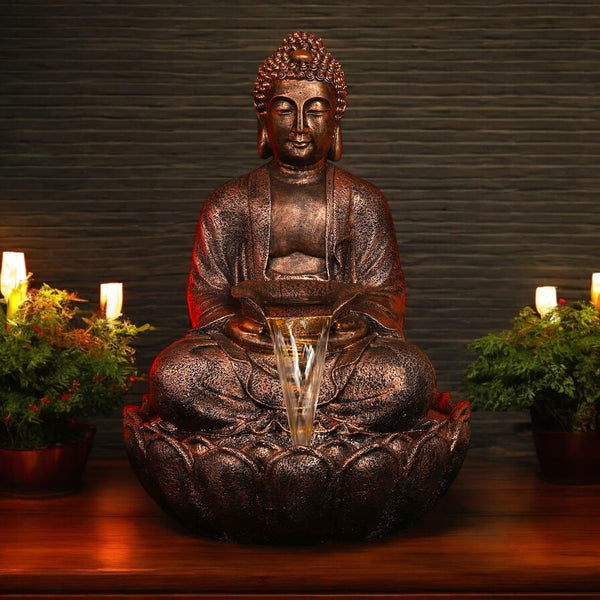 Kamal Buddha Fountain 3 Feet (Copper)