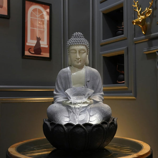 Buddha Fountain 2 Feet (Grey)