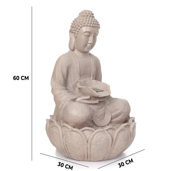 Buddha Fountain 2 Feet (Beige)