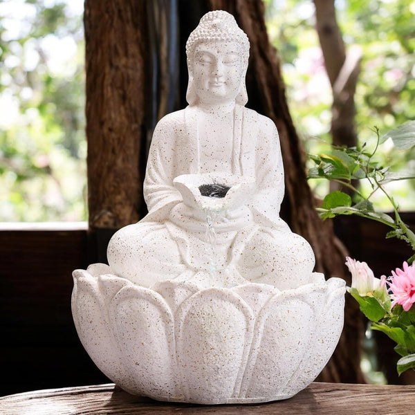 Buddha Fountain 1.2 Feet (White)